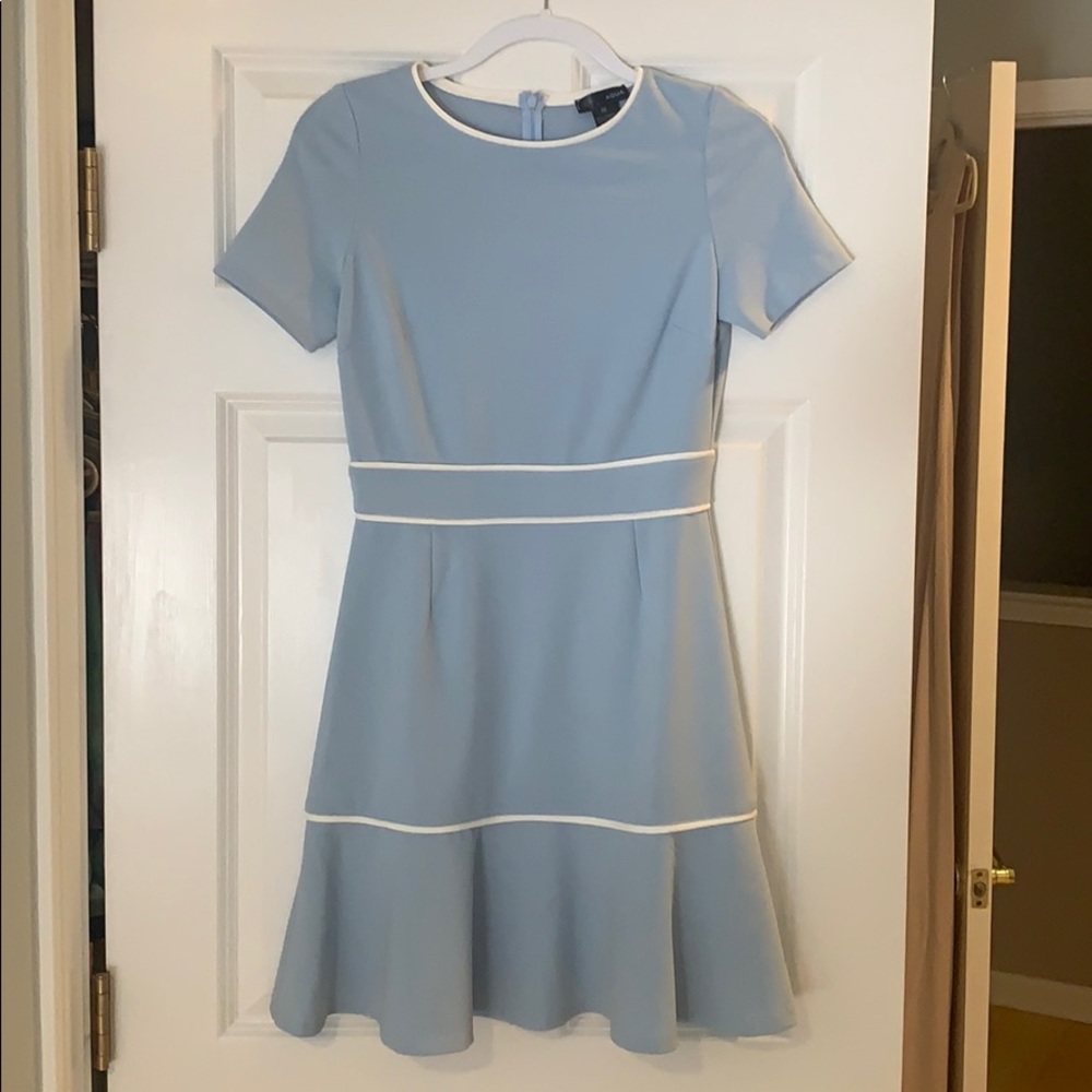 Aqua mini dress